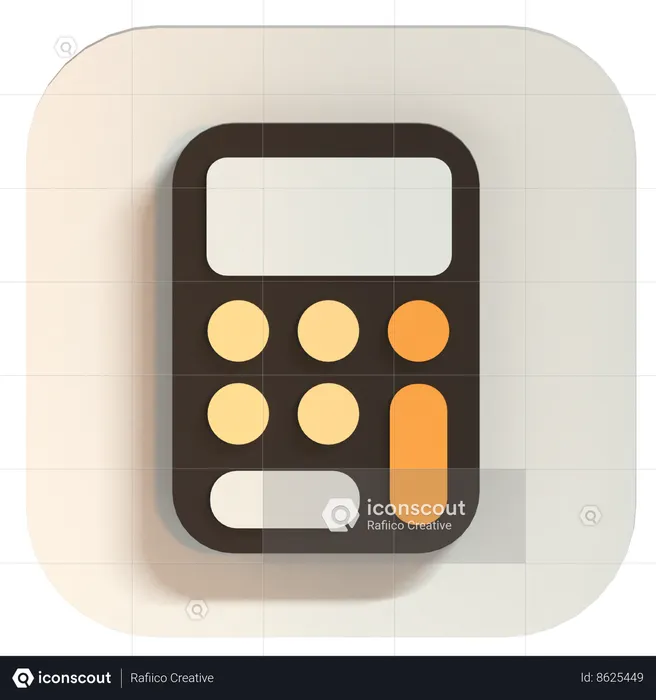 Calculator  3D Icon