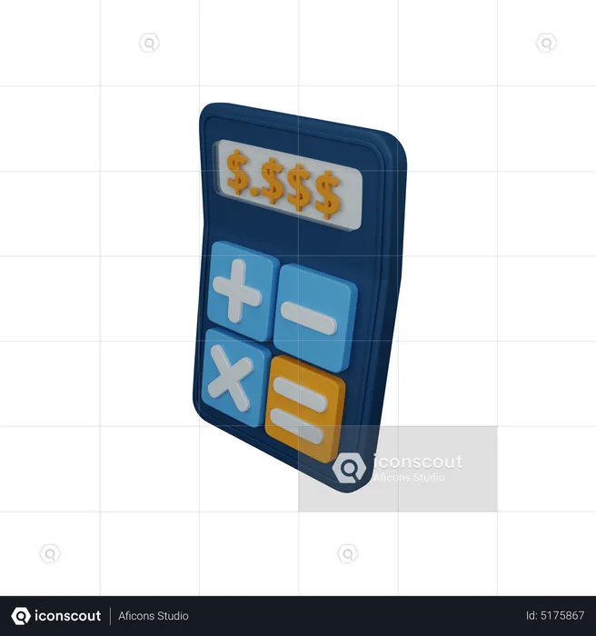 Calculator  3D Icon