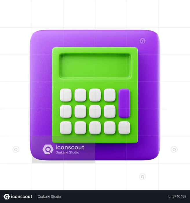 Calculator  3D Icon