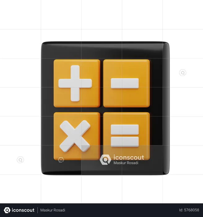 Calculator  3D Icon