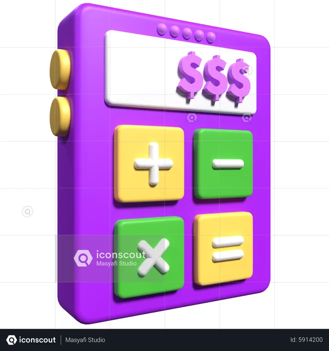 Calculator  3D Icon