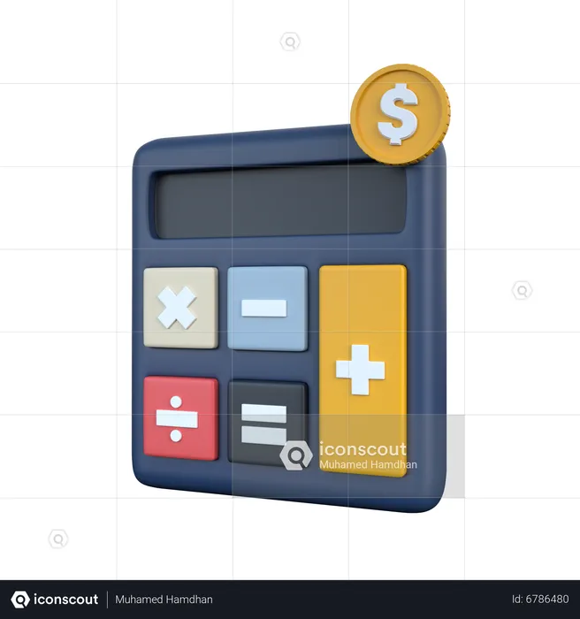 Calculator  3D Icon