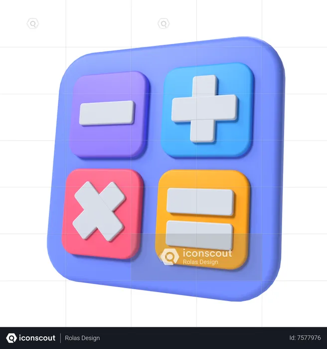 Calculator  3D Icon