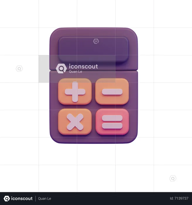 Calculator  3D Icon