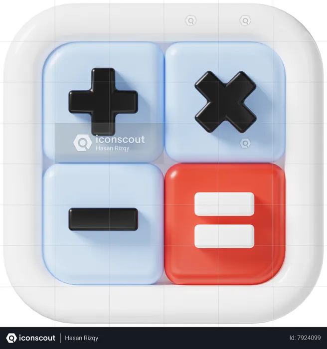 Calculator  3D Icon