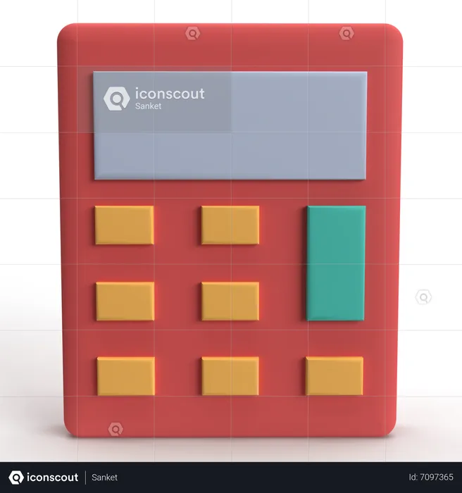 Calculator  3D Icon