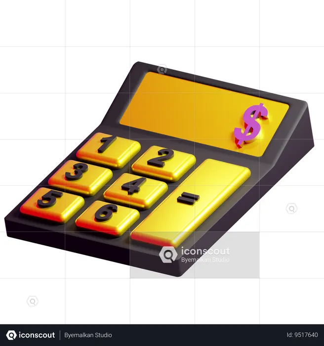 Calculator  3D Icon