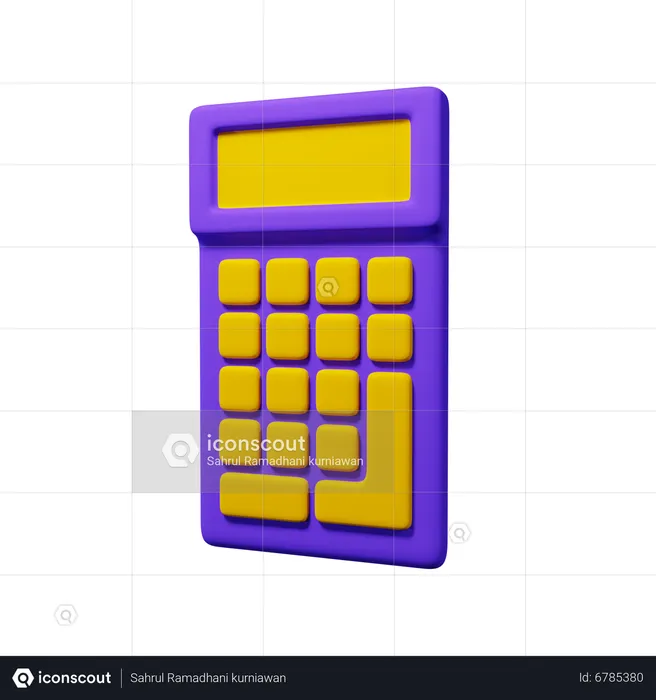 Calculator  3D Icon