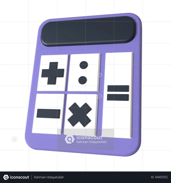 Calculator  3D Icon