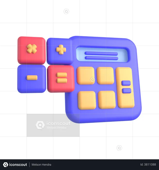 Calculator  3D Illustration