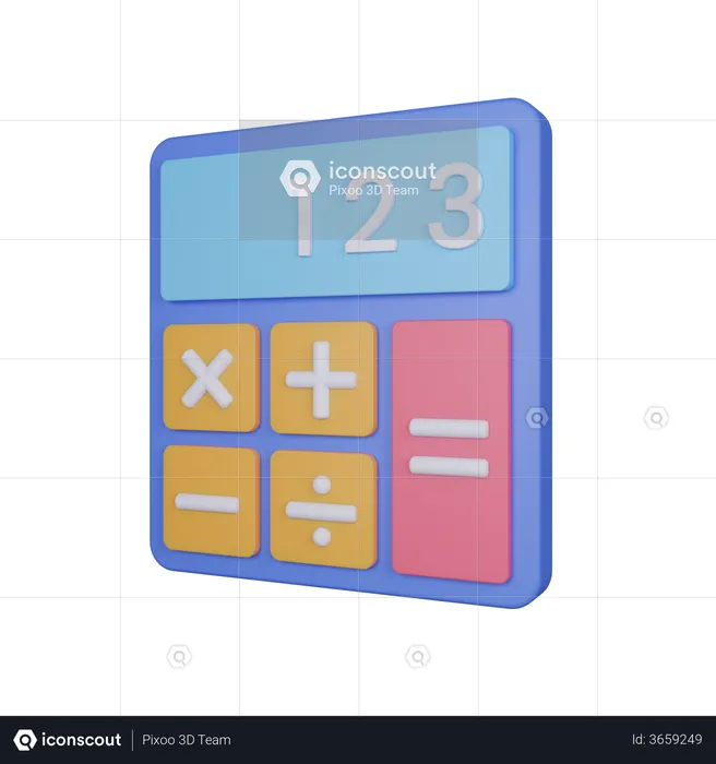 Calculator  3D Illustration