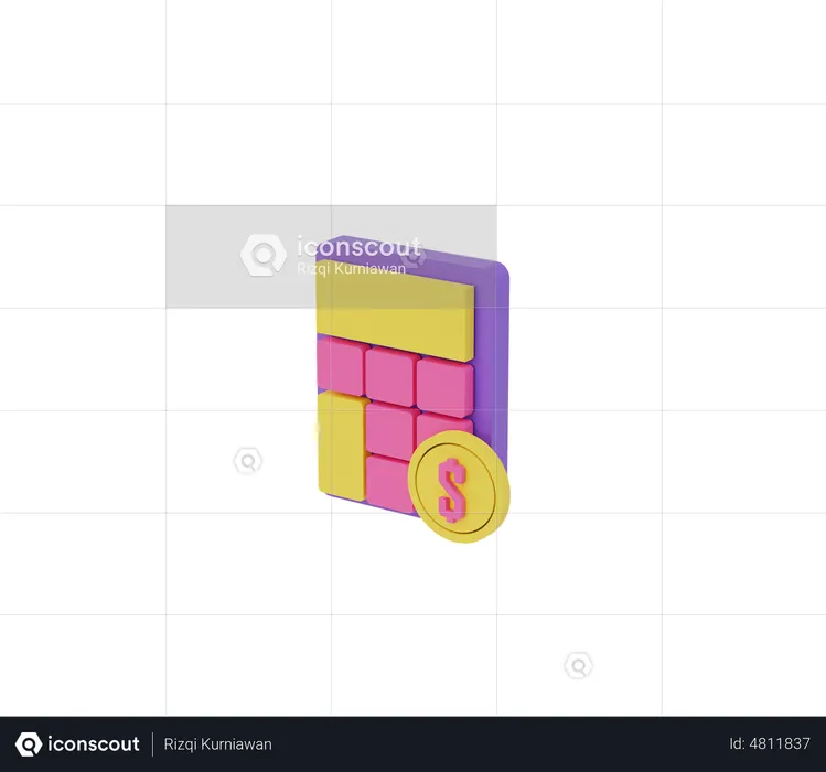 Calculator  3D Illustration