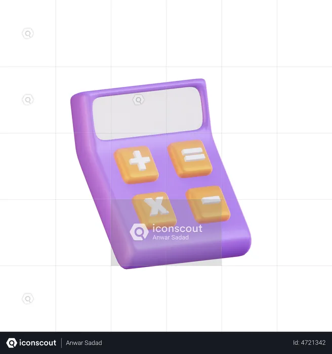 Calculator  3D Illustration