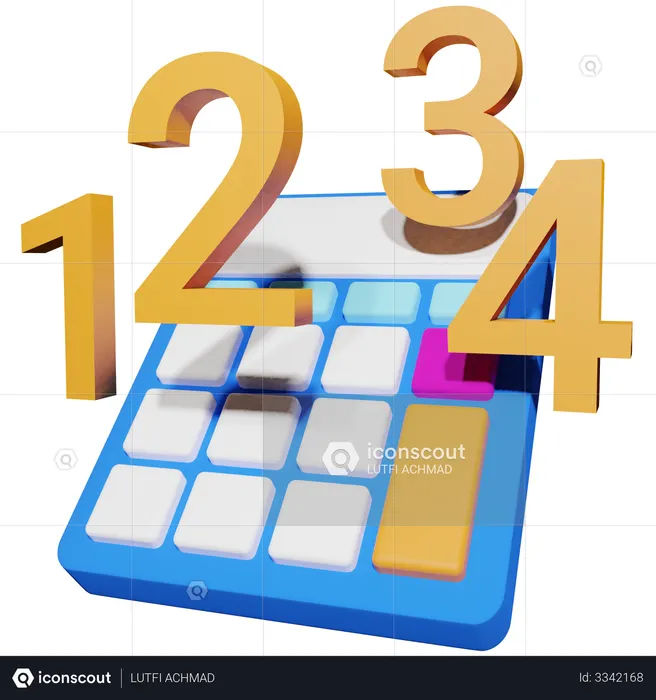 Calculator  3D Illustration