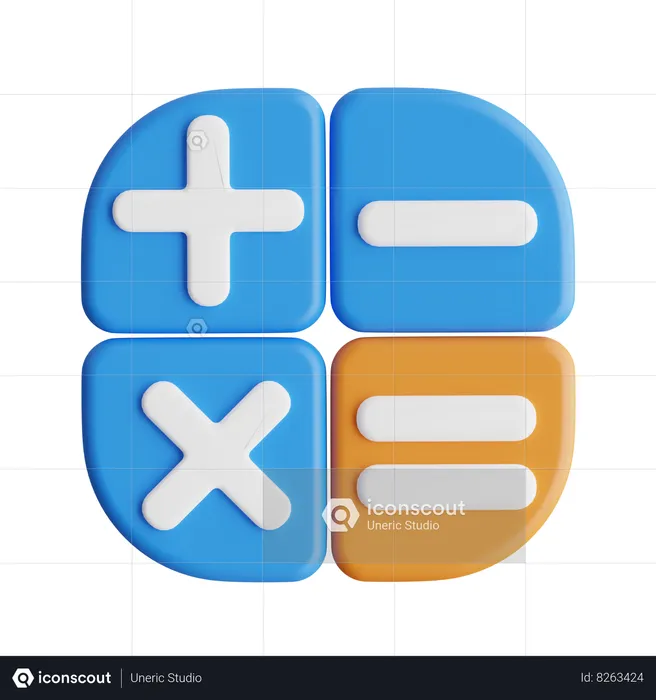 Calculatrice  3D Icon