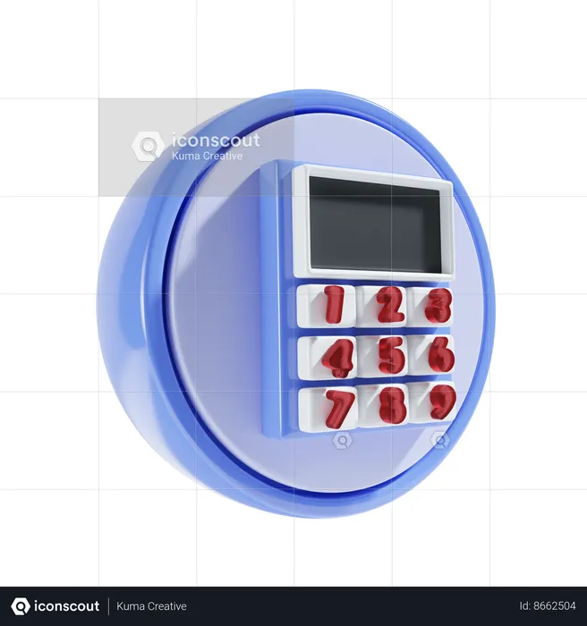 Calculatrice  3D Icon