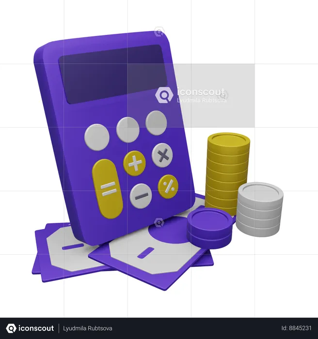 Calculatrice  3D Icon