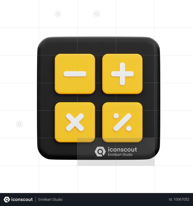 Calculatrice  3D Icon