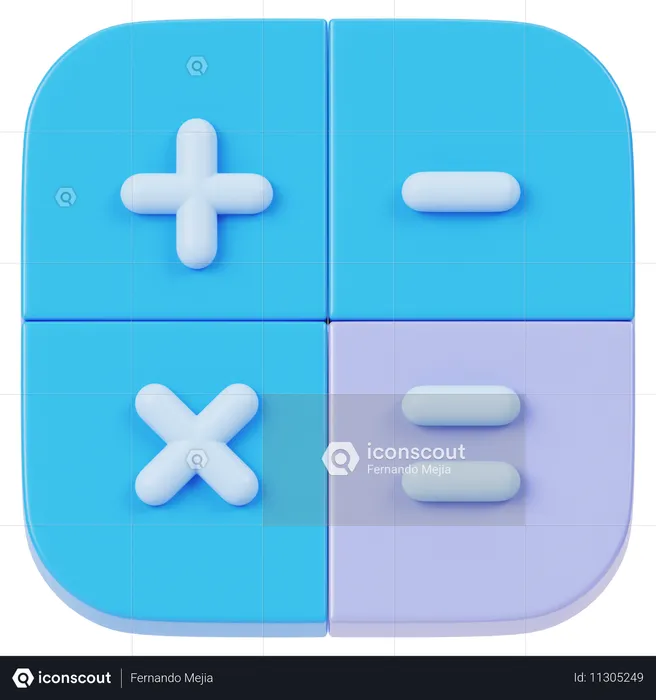 Calculatrice  3D Icon