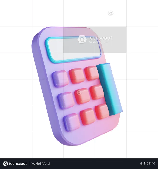 Calculatrice  3D Illustration