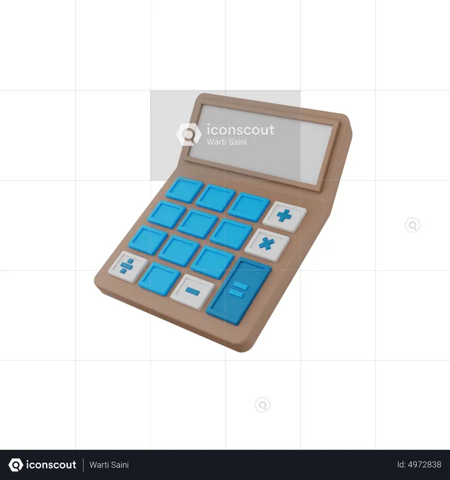 Calculatrice  3D Icon