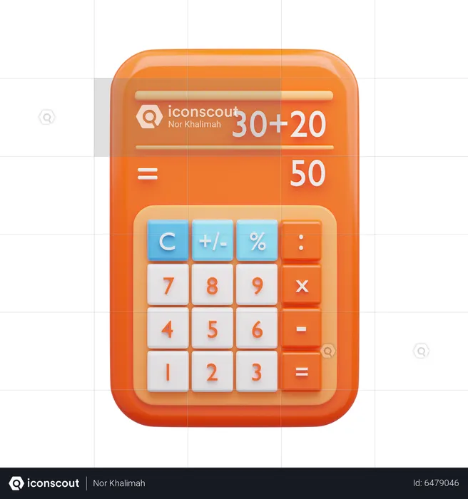 Calculatrice  3D Icon