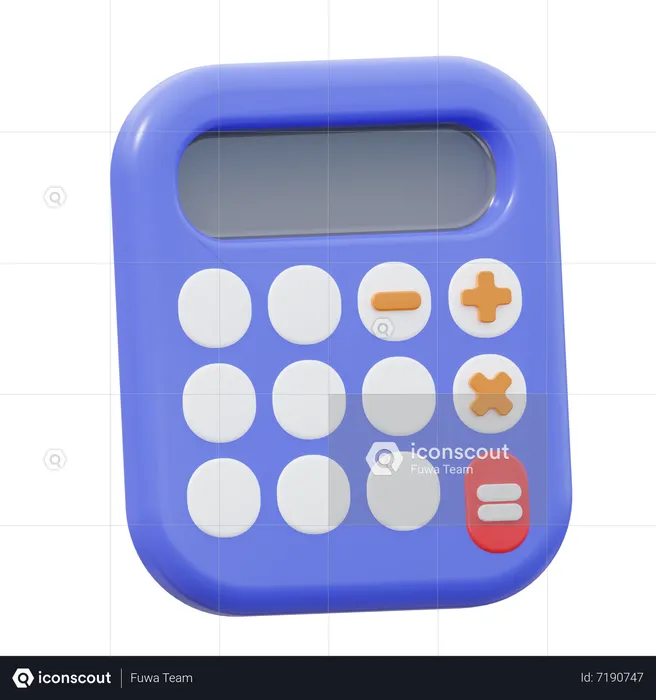 Calculatrice  3D Icon