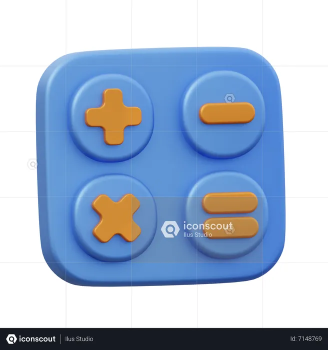 Calculatrice  3D Icon