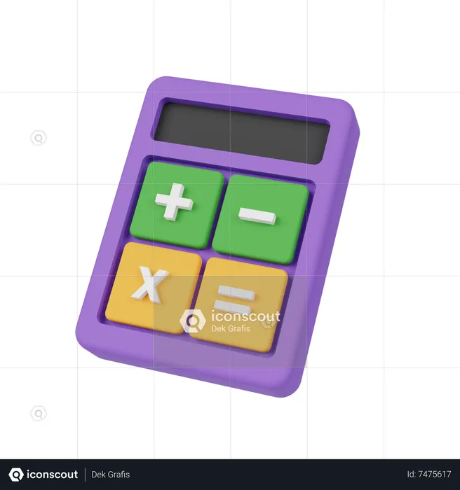 Calculatrice  3D Icon