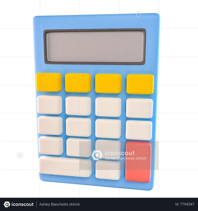 Calculatrice  3D Icon