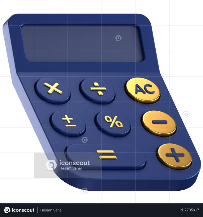 Calculatrice  3D Icon