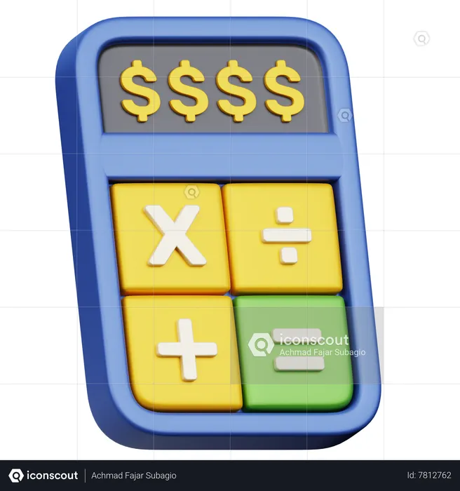 Calculatrice  3D Icon