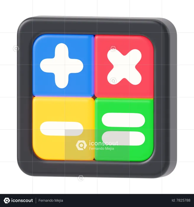 Calculatrice  3D Icon