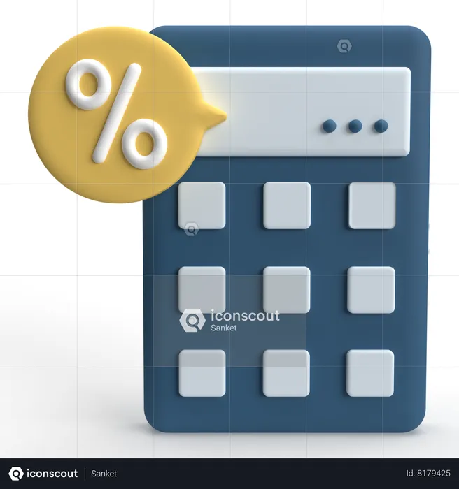 Calculatrice  3D Icon