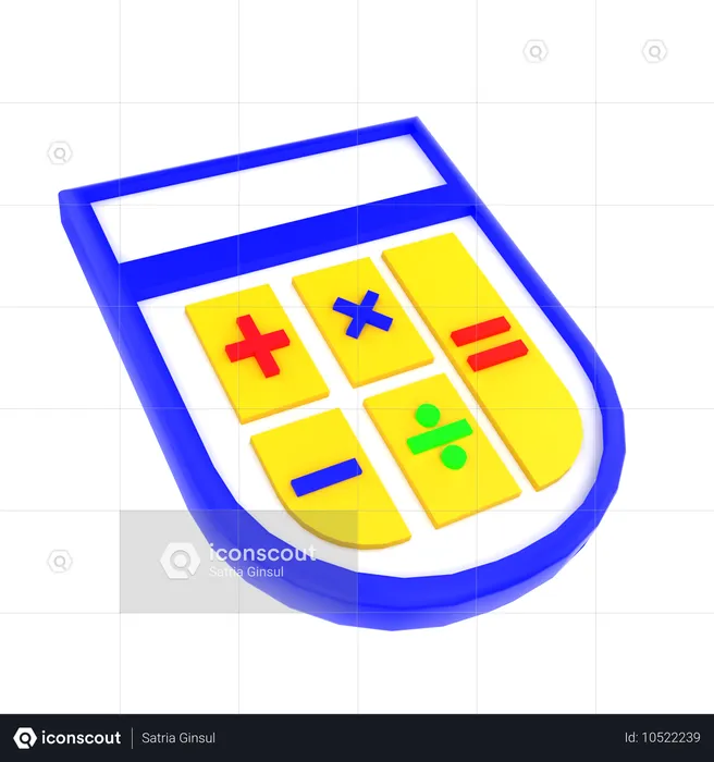 Calculer les dépenses  3D Icon