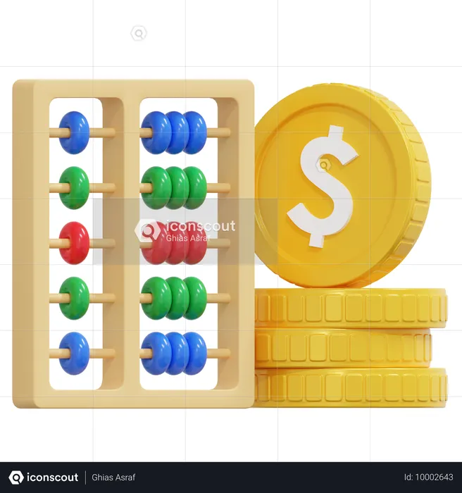 Calculo financiero  3D Icon