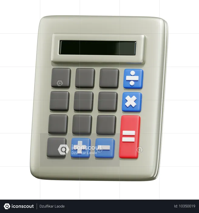 Calculo financiero  3D Icon