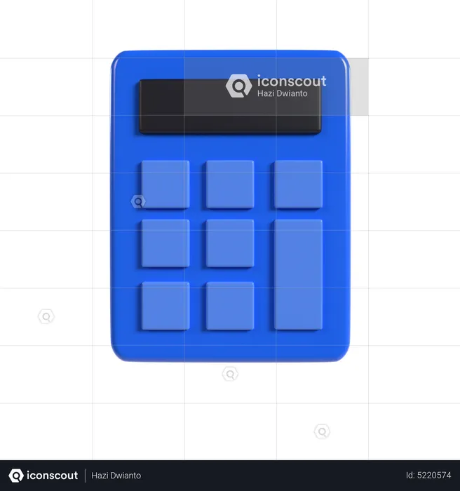 Calculo financiero  3D Icon