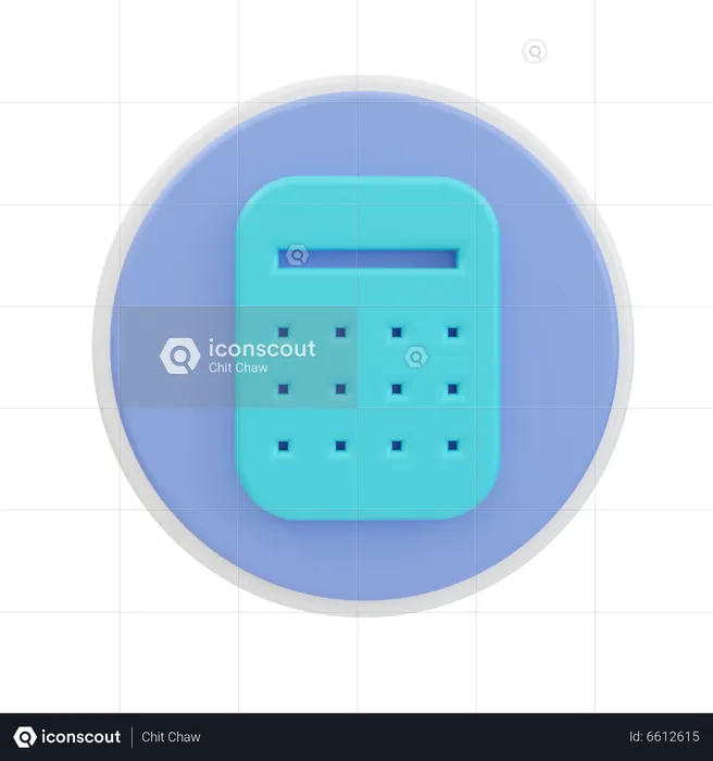 Calculo financiero  3D Icon