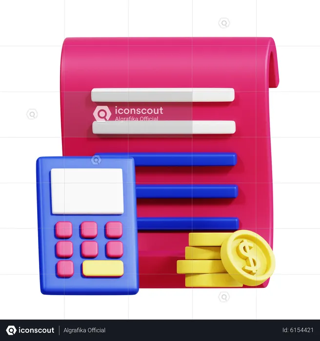 Calculo del presupuesto  3D Icon