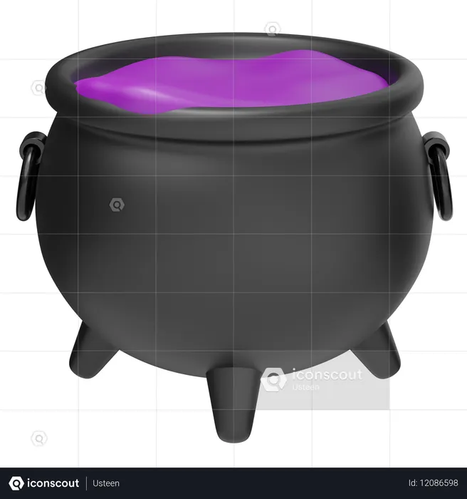 Olla de caldero  3D Icon