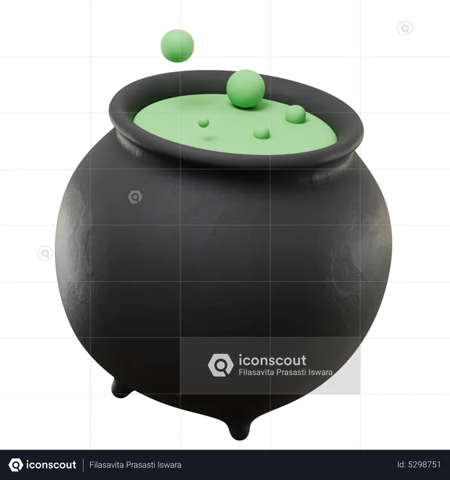 Caldron Pot  3D Icon