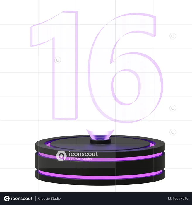 Calendar 16  3D Icon