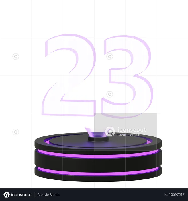 Calendar 23  3D Icon