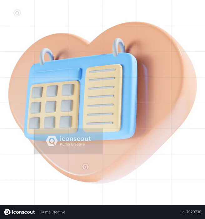 Calendar  3D Icon