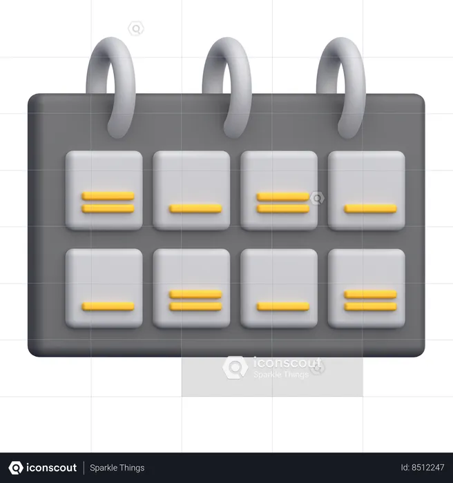 Calendar  3D Icon