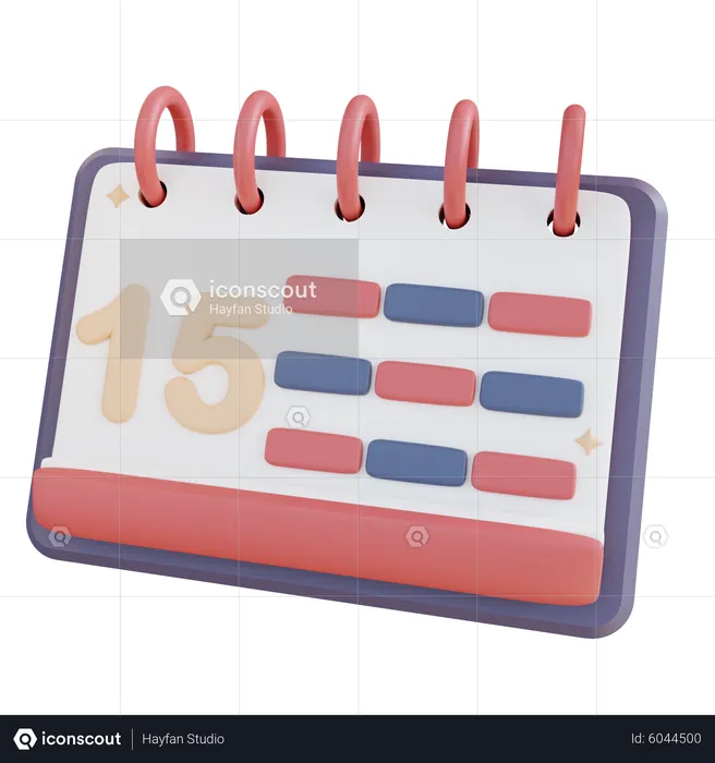 Calendar  3D Icon