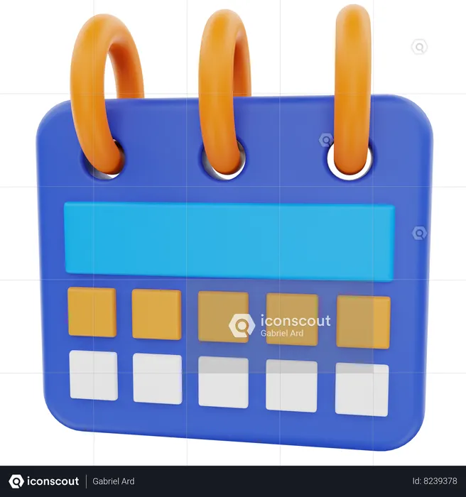 Calendar  3D Icon