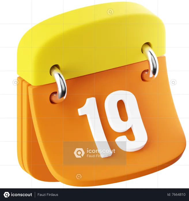 Calendar  3D Icon