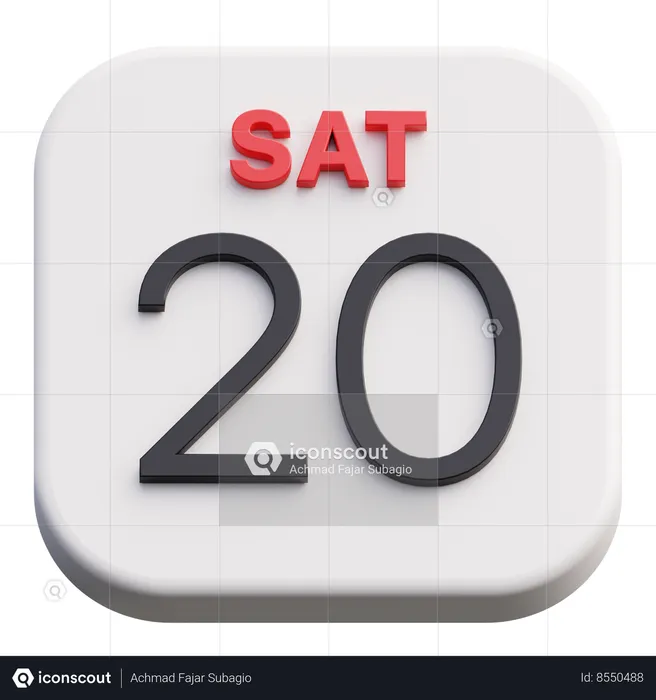 Calendar  3D Icon